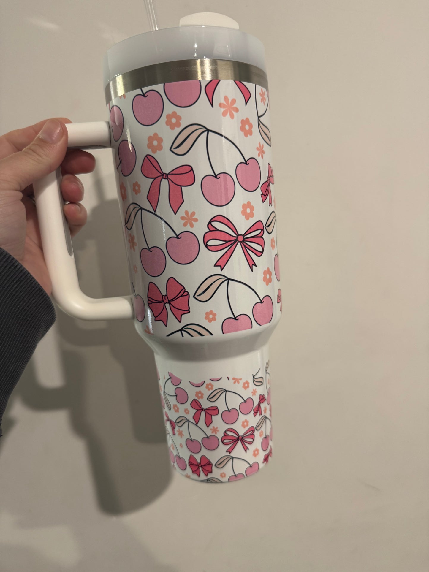 Cherry Bows 40oz Tumbler