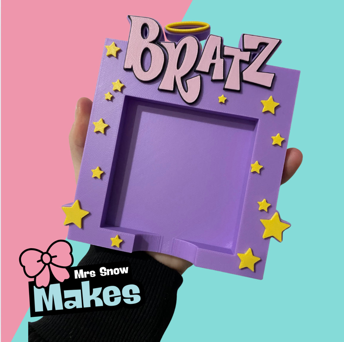 Sassy doll purple Sticky Note holder