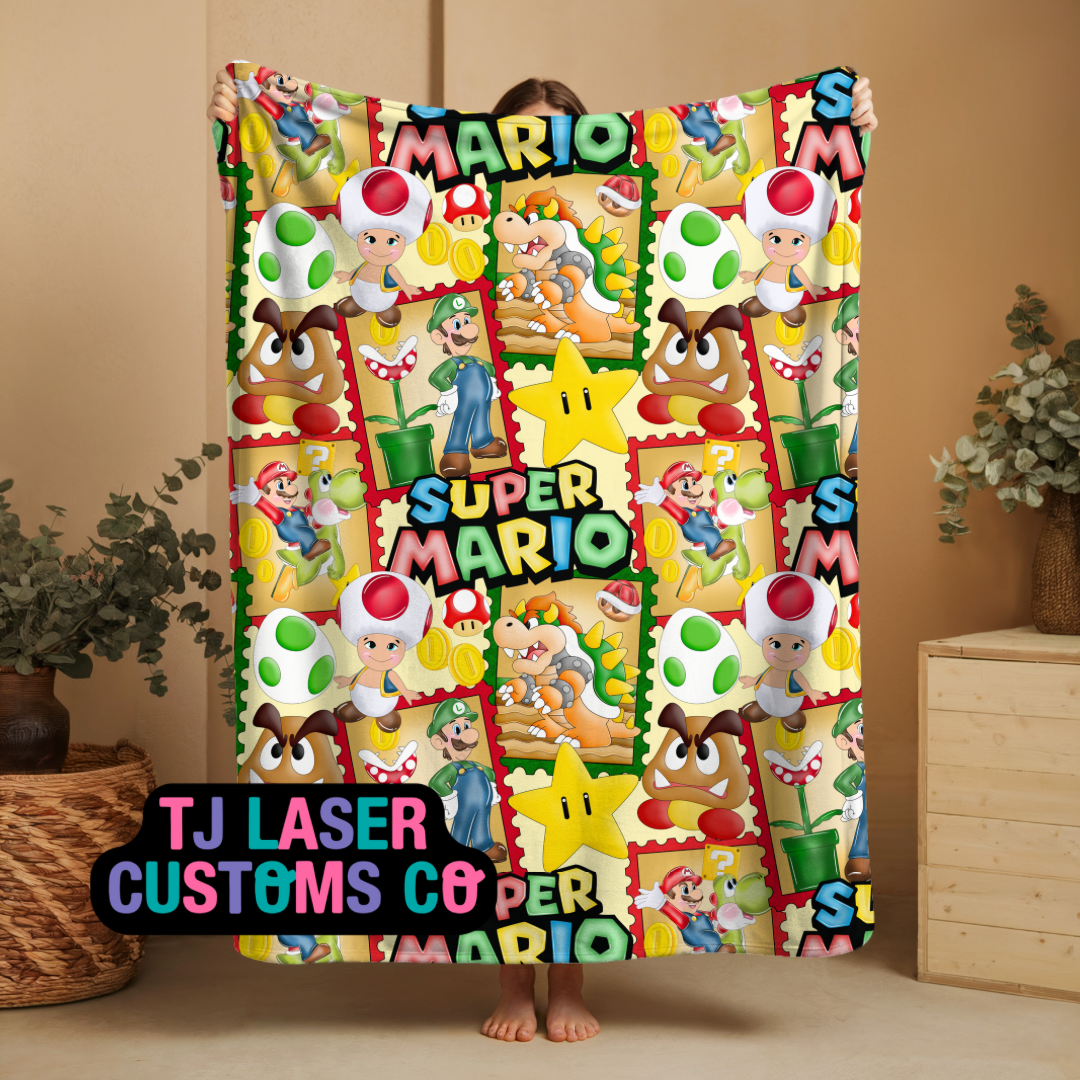 SUPER MARI0 - THROW BLANKET