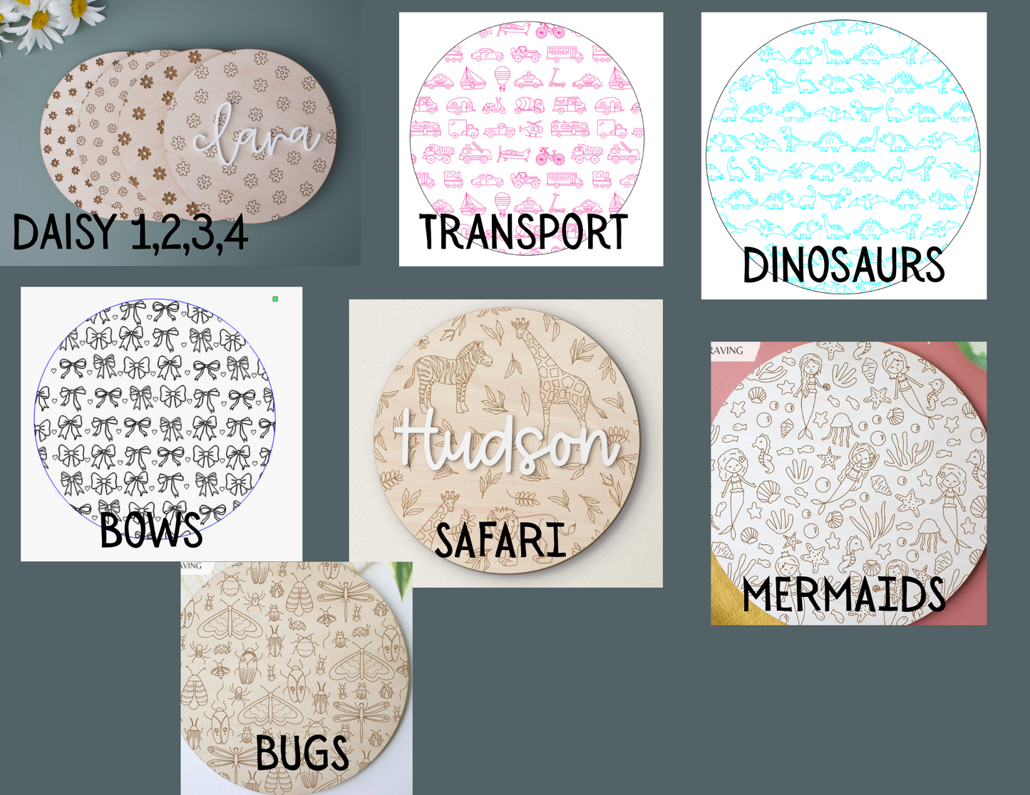 30CM PLY NAME SIGNS