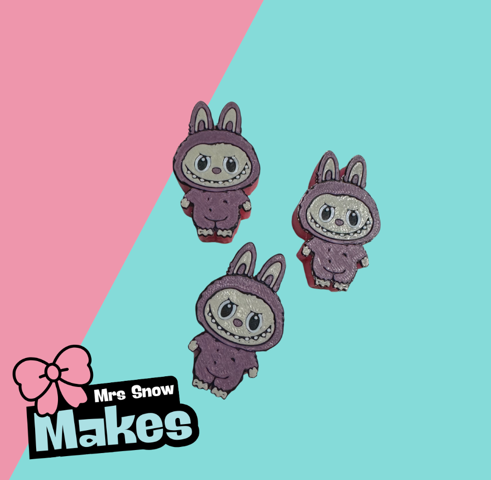 Pink lafufu Straw Toppers