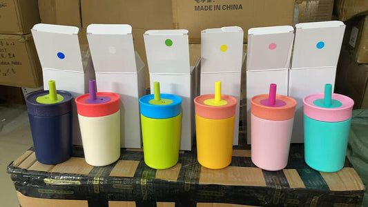 12OZ STAINLESS STEEL SIPPER CUPS
