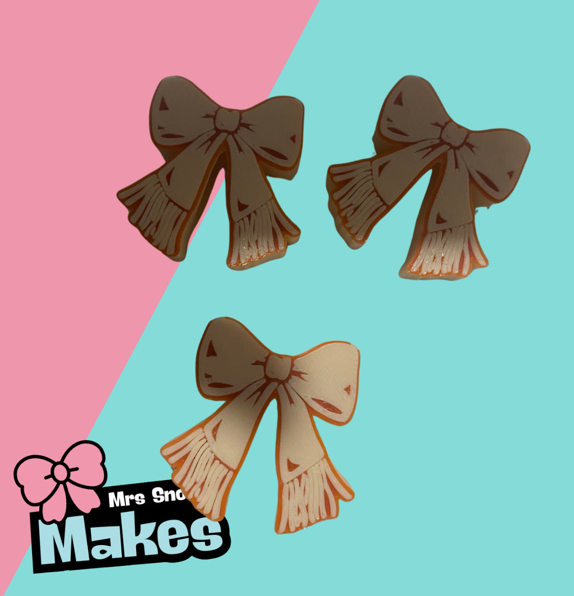 Ribbon Bow Straw Toppers