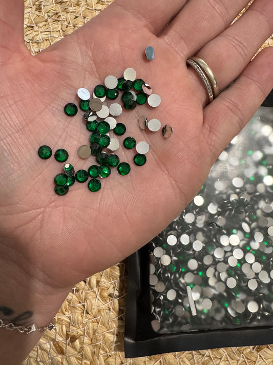 5mm Rhinestones - Emerald