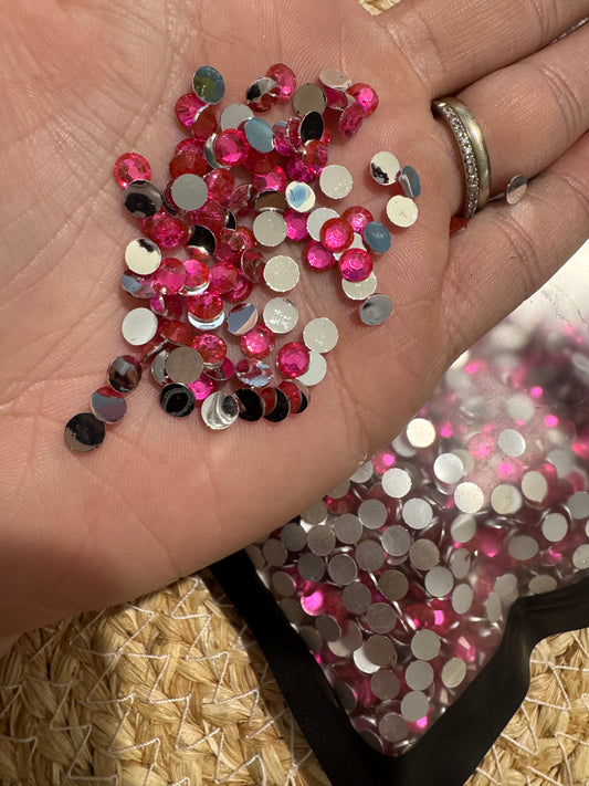 5mm Rhinestones - Rose