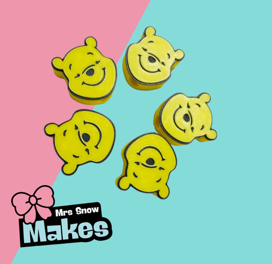 Yellow bear Straw Toppers