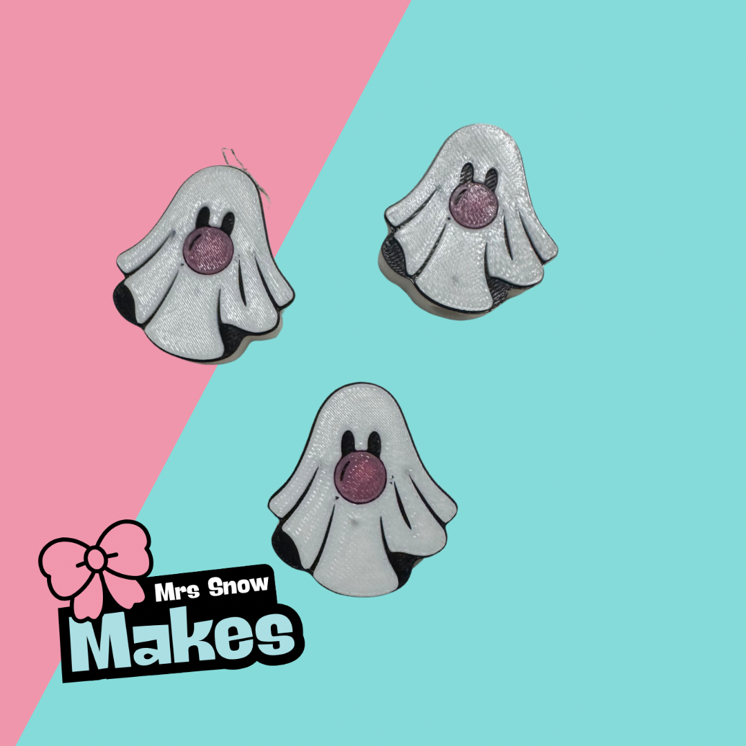 Bubble Ghost Straw Toppers