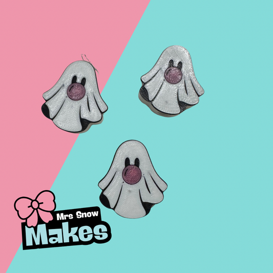 Bubble Ghost Straw Toppers