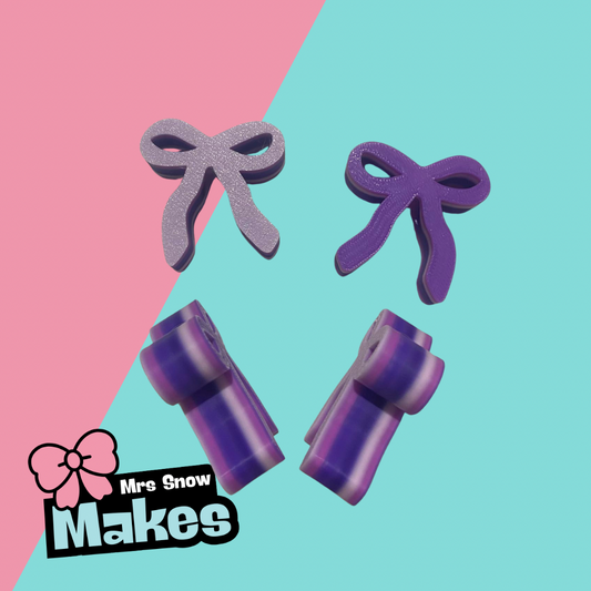 Ombré Bow Straw Toppers