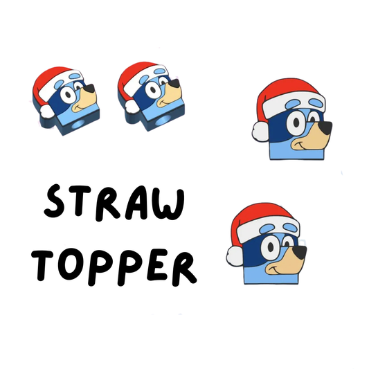 Blue Dog Straw toppers