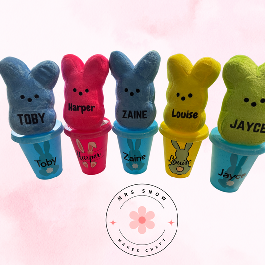 Personalised Peep Bunny & Cup!