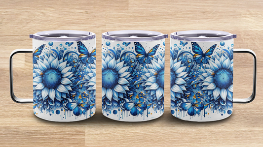 Coffee Mugs  - Blue Floral