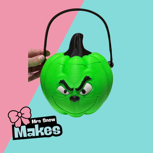 Grinchy Haloween Bucket