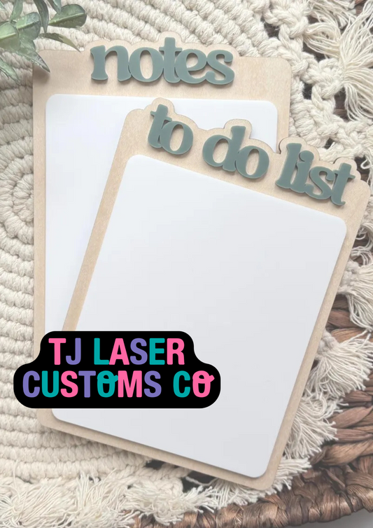 Notes & To Do Mini white boards