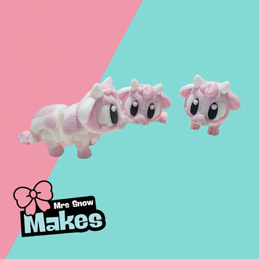 Flexi Pink Cow Friend